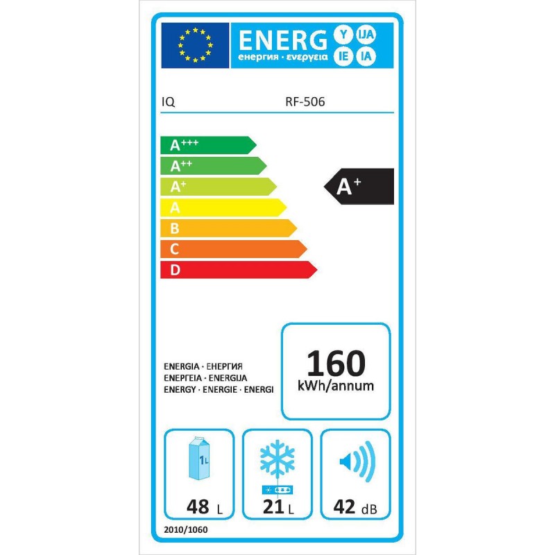 IQ RF-506 Ψυγείο δίπορτο Λευκό71Lt IQ RF-506 Ψυγείο δίπορτο Λευκό71Lt